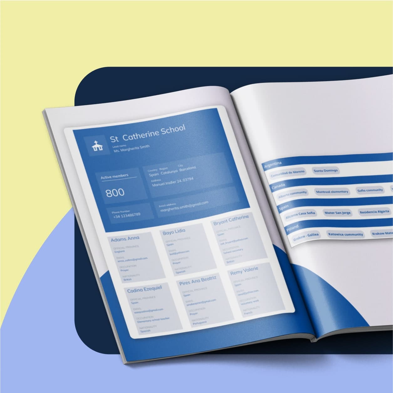 Global religious organisations — Member portal — directory